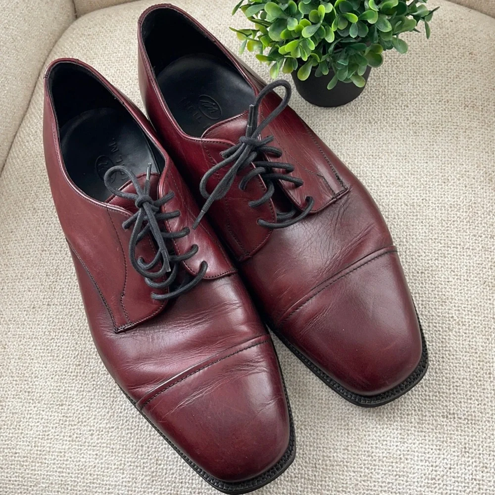 Neil M Senator Cap Toe Shoes Cognac men’s  size 11.5